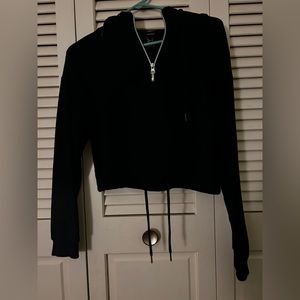 Crop half zip